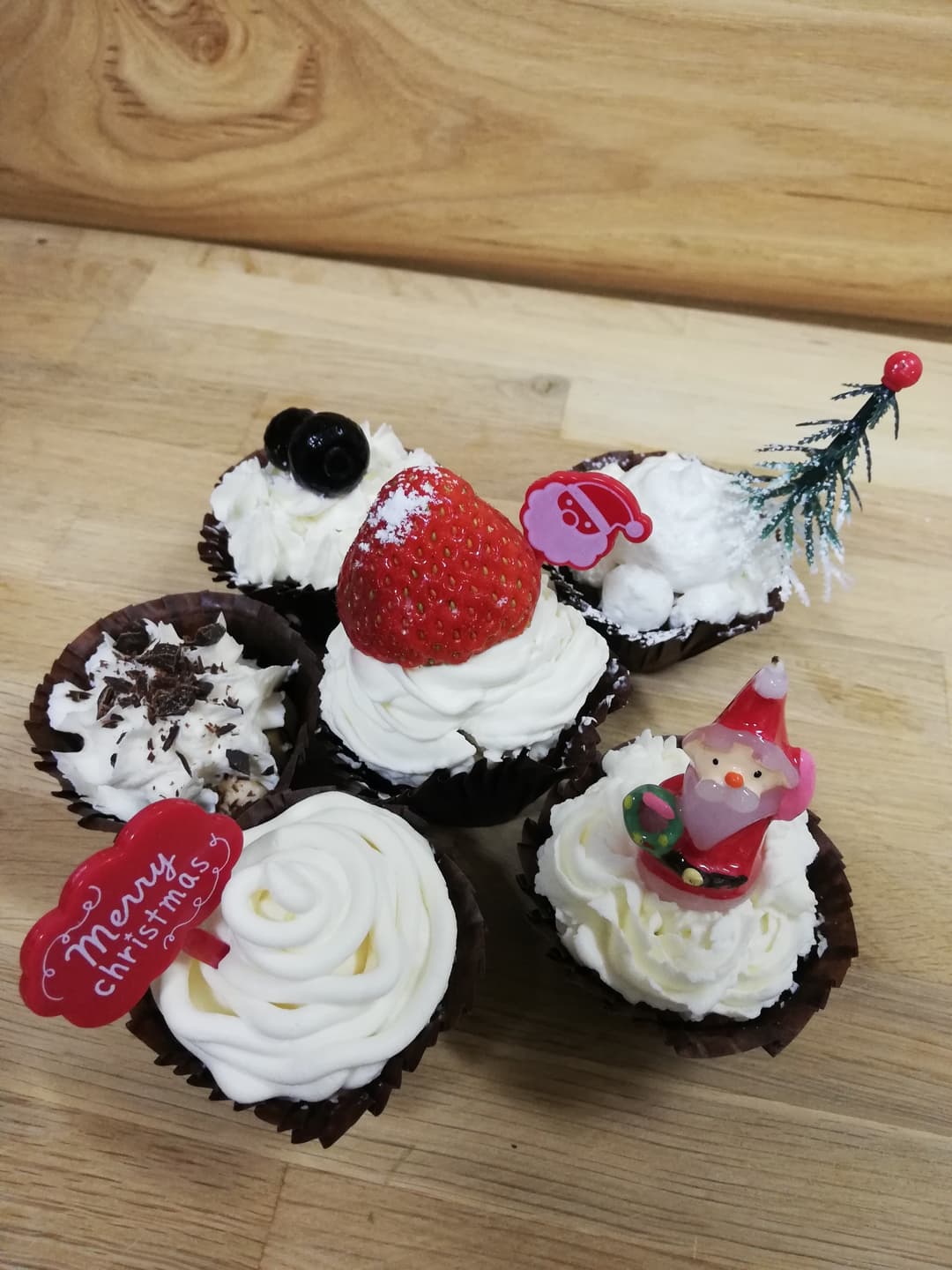 クリスマスプチケーキの完成写真