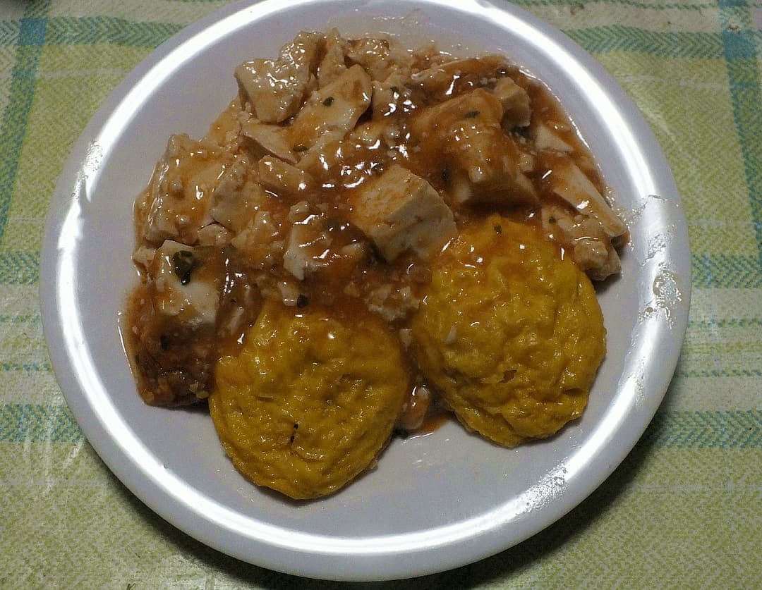 オムレツの麻婆がけの完成写真