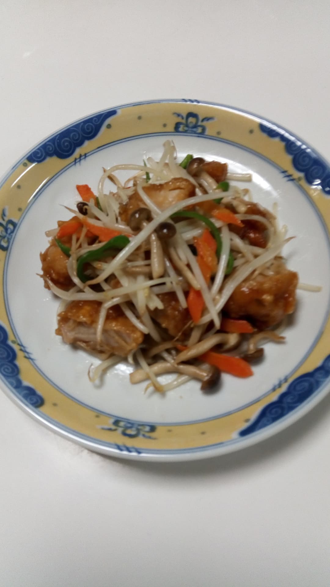 旨だれ唐揚げの野菜炒めの完成写真