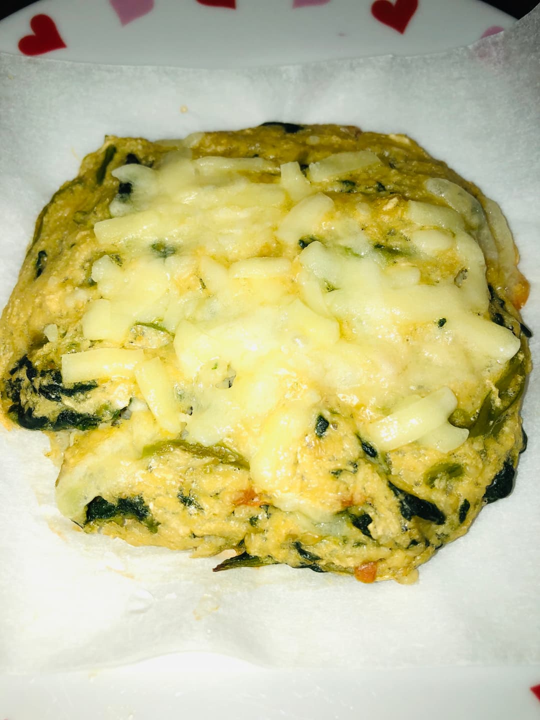 ほうれん草のとろろ焼きの完成写真