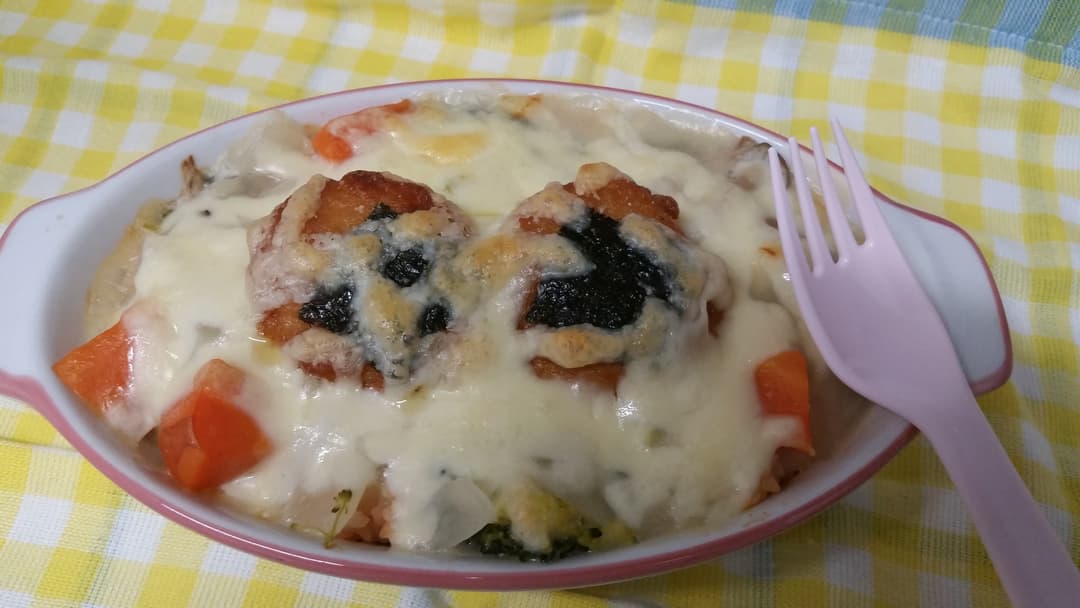 のりっこチキンのシチュードリアの完成写真