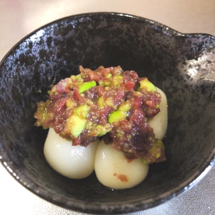 ずんだ小豆もちの完成写真