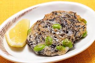 枝豆ひじきの長芋おやきの完成写真