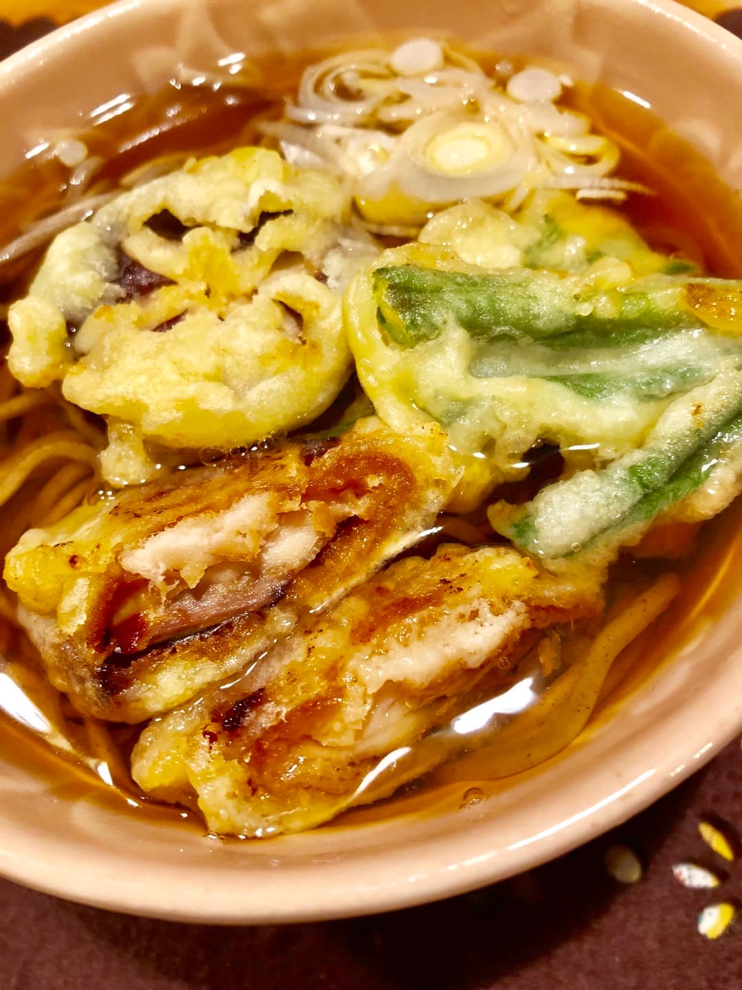鯖の天ぷら蕎麦の完成写真
