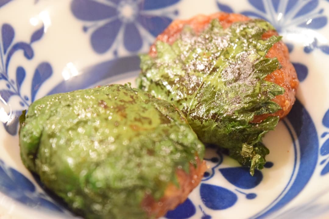 れんこん鶏竜田の大葉巻き★の完成写真