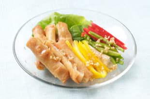 春巻入り細切りサラダの完成写真