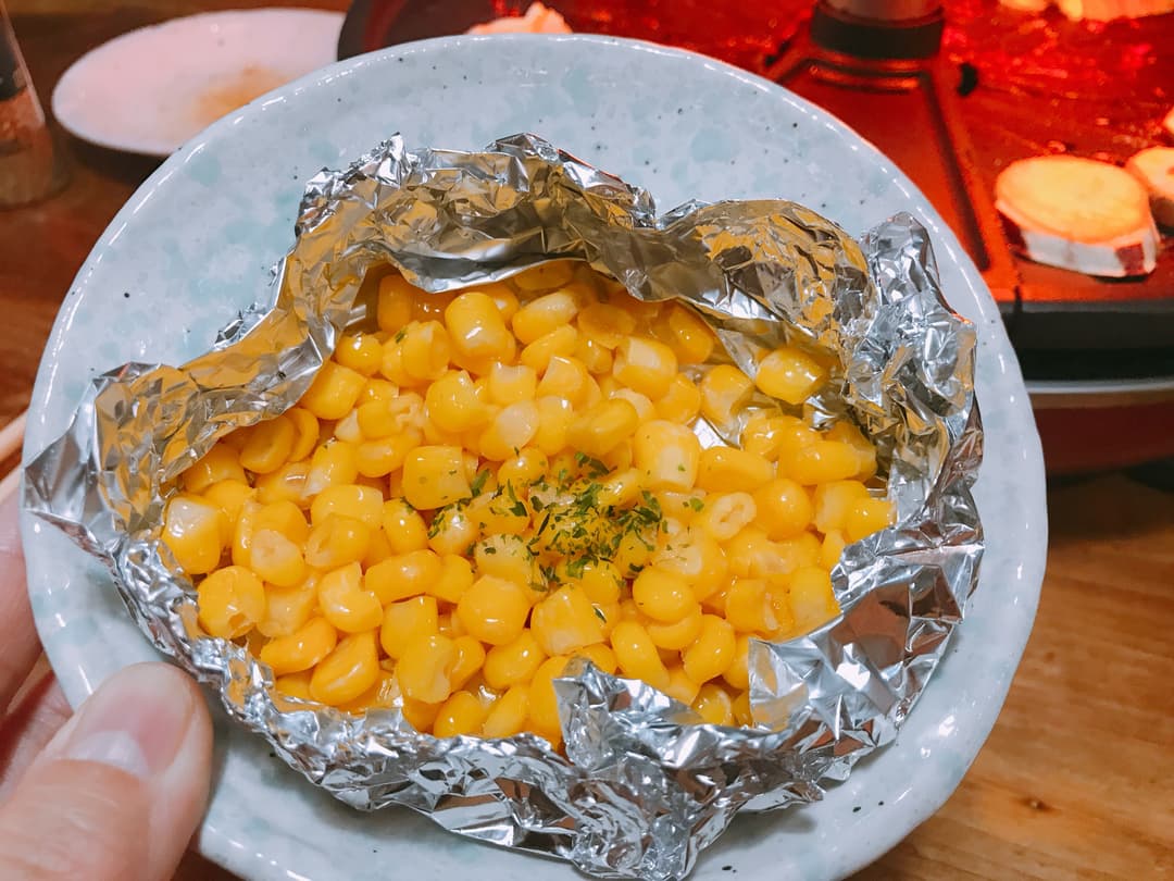 ホットプレートで！コーンバター醤油の完成写真