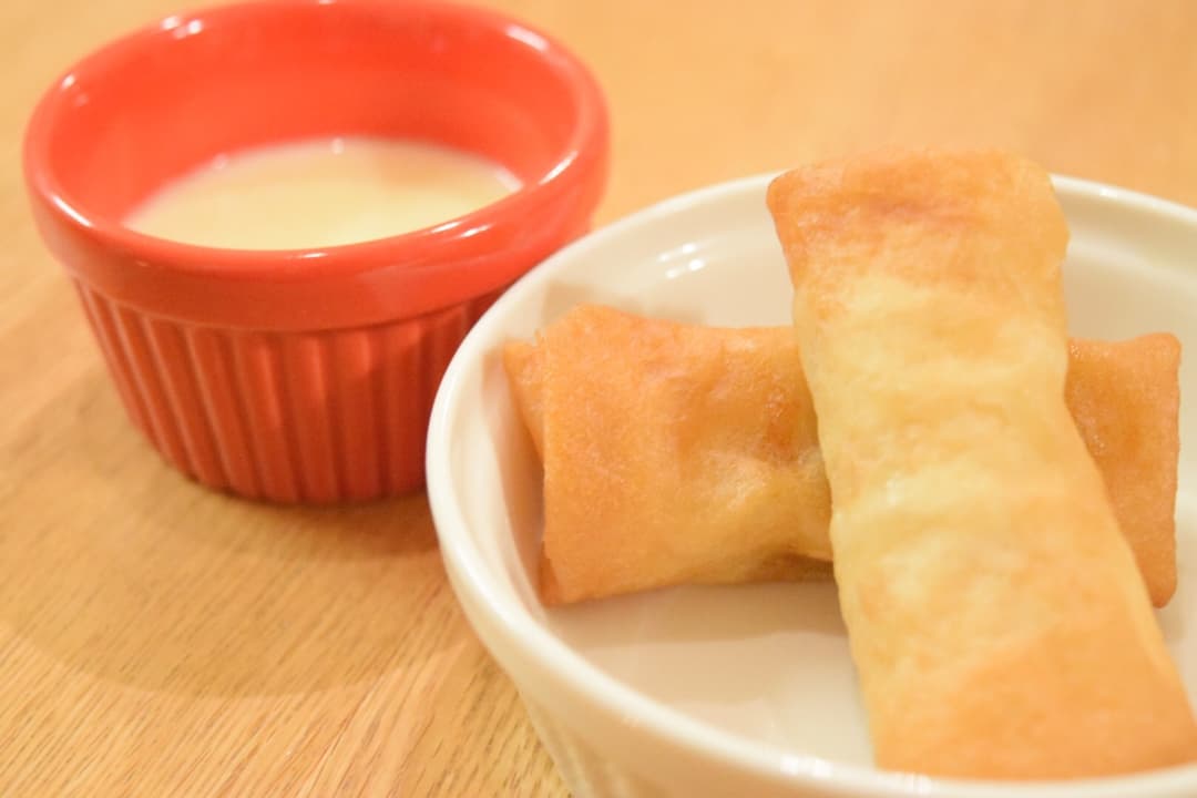 チーズソースで食べる★カレー春巻の完成写真