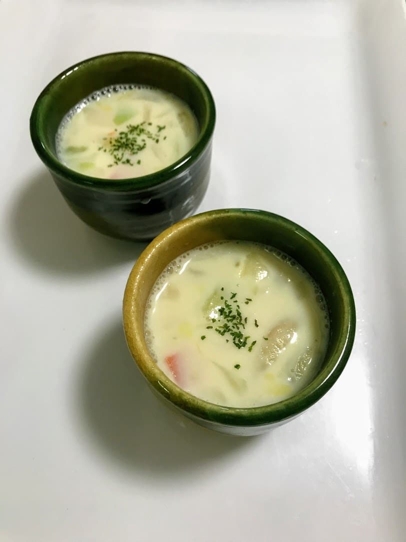 豆乳みそ汁の完成写真