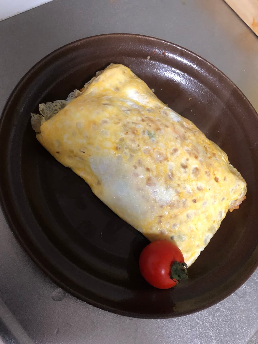 チーズビビンバオムライスの完成写真