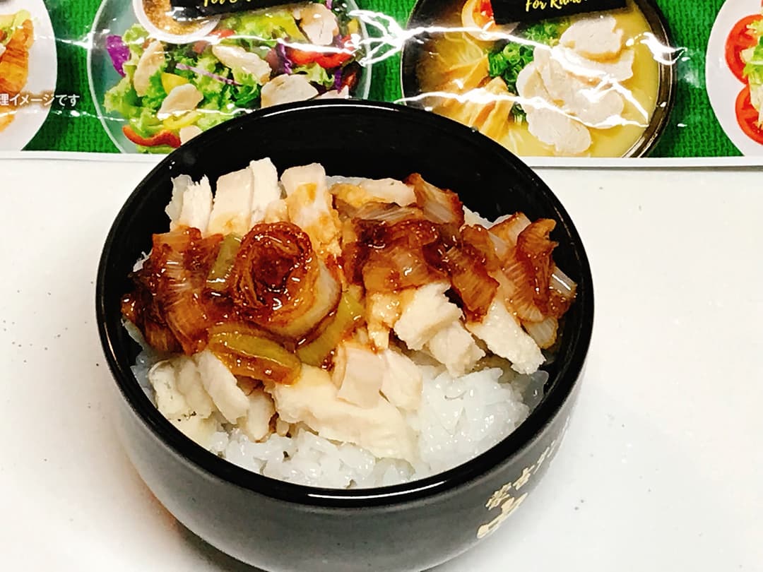 台湾夜市鶏肉飯風の完成写真