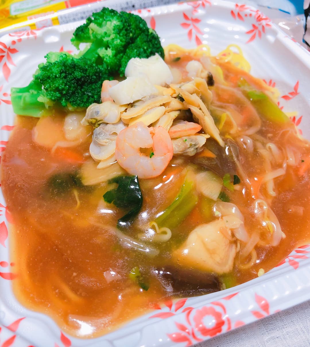 海鮮あんかけ焼そばをの完成写真