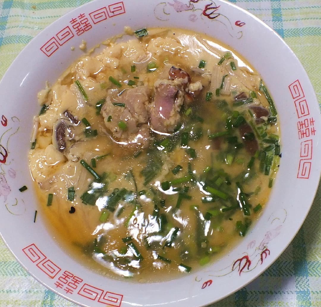 ヤキトリ入り中華あんかけ茶碗蒸しの完成写真