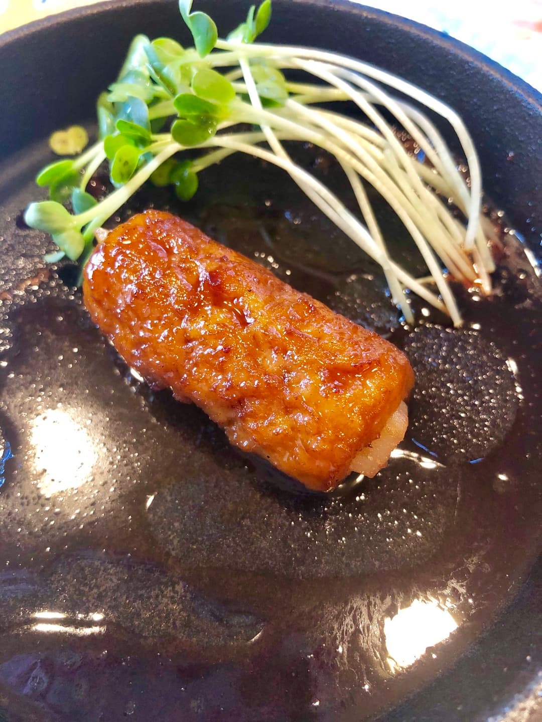 肉巻きポテトの照り焼きの完成写真