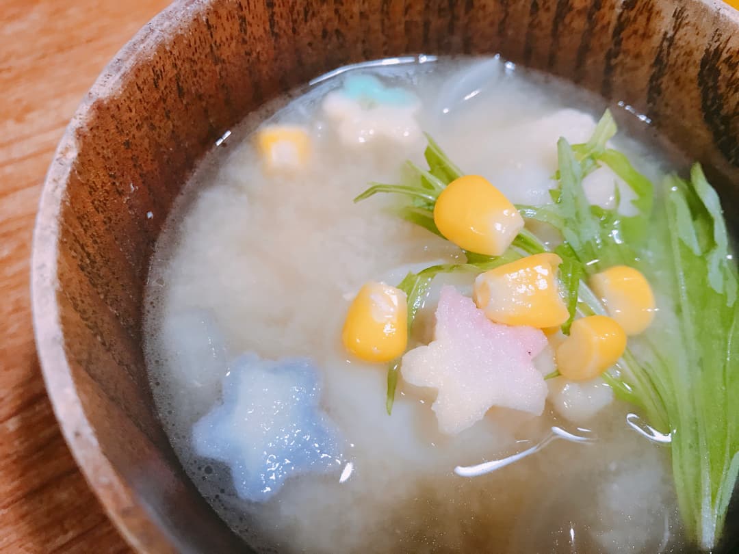 バター香る!コーンバター味噌汁の完成写真
