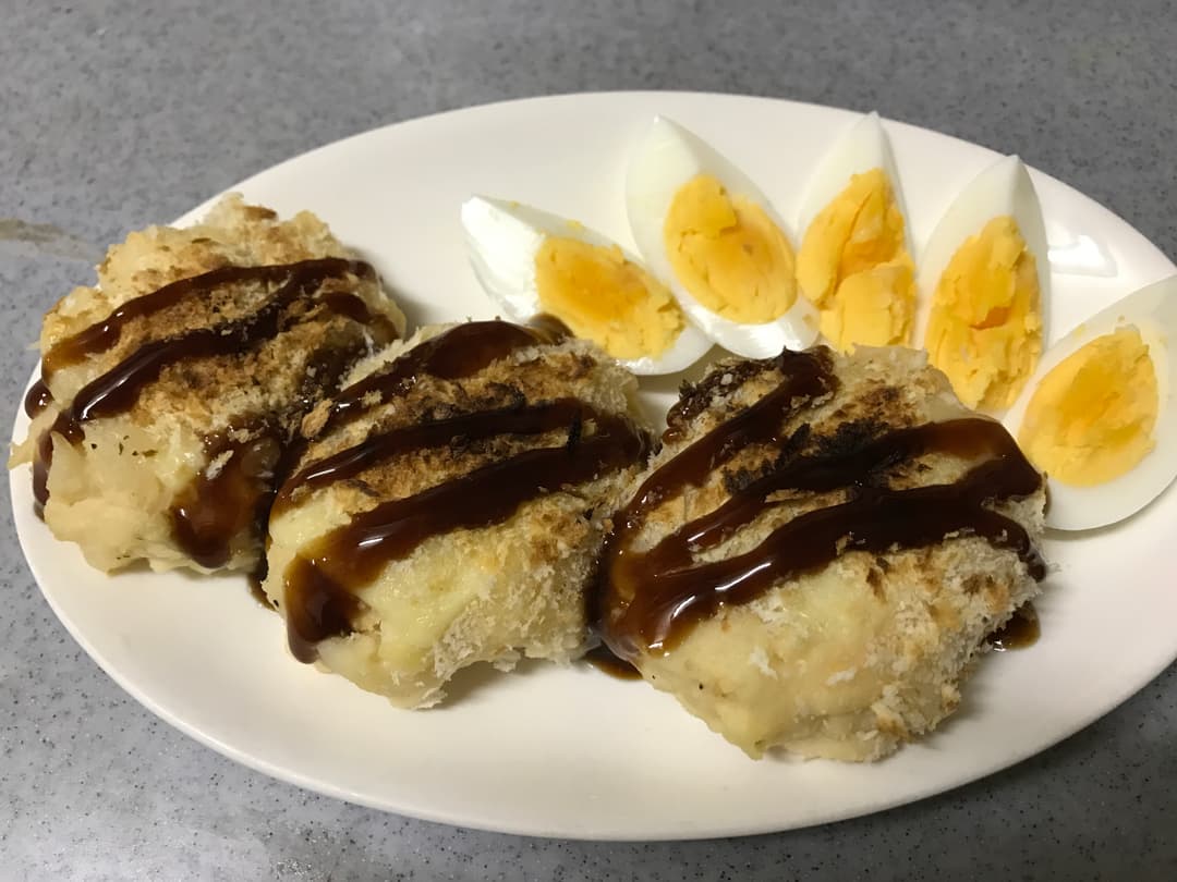 グラタンコロッケ風パン粉焼きの完成写真