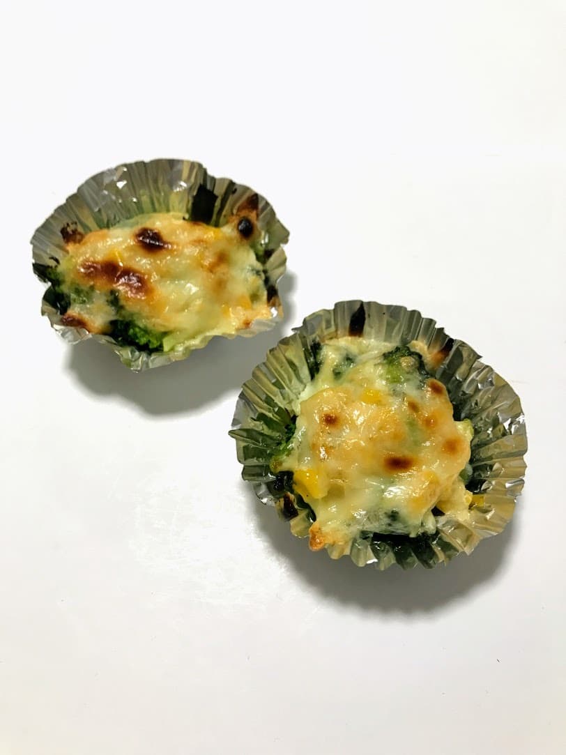 ブロッコリーで焼きチーズの完成写真