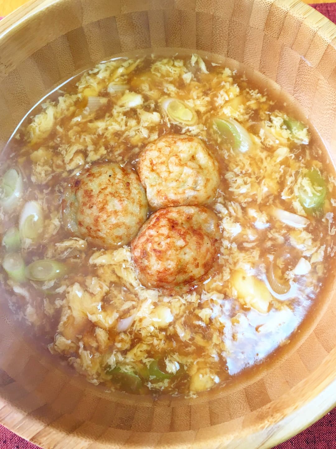 あったか♪たこ玉うどんの完成写真