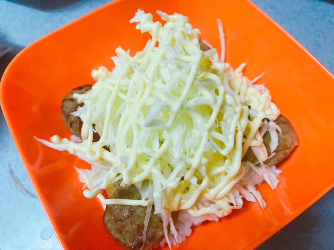 チーズハンバーグボールの完成写真