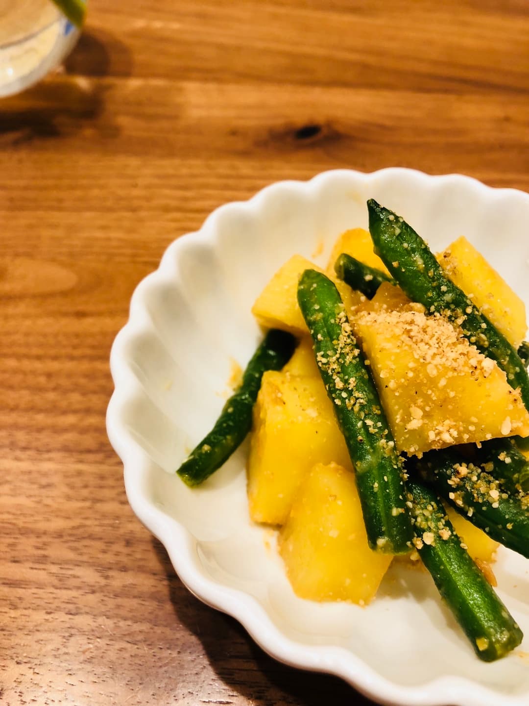 レンジで簡単!ジャガイモといんげんの味噌和えの完成写真