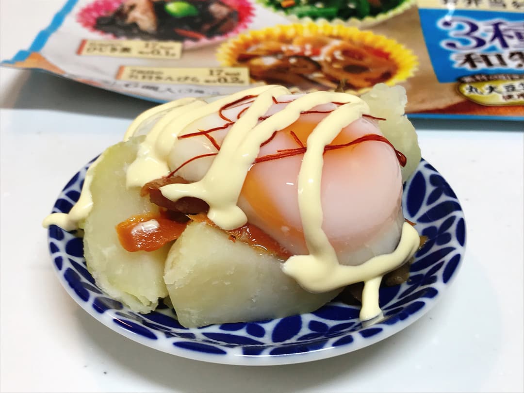 3種の和惣菜できんぴらポテトサラダの完成写真