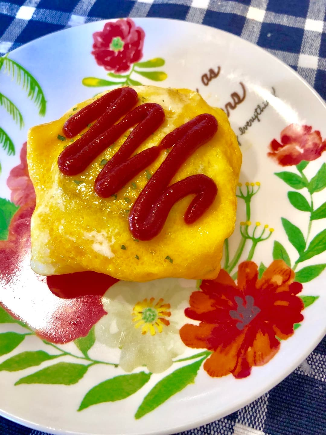 チーズオムバーグの完成写真