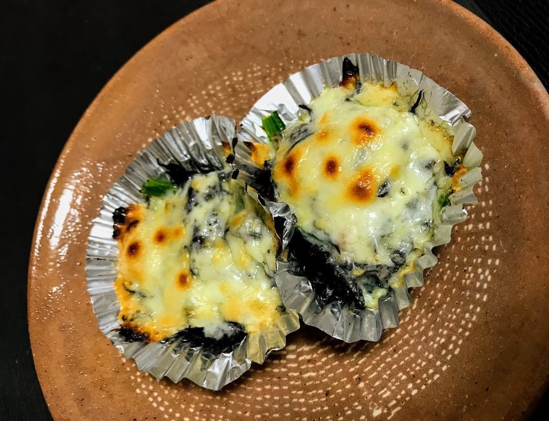 ほうれん草とひじきの焼きチーズの完成写真
