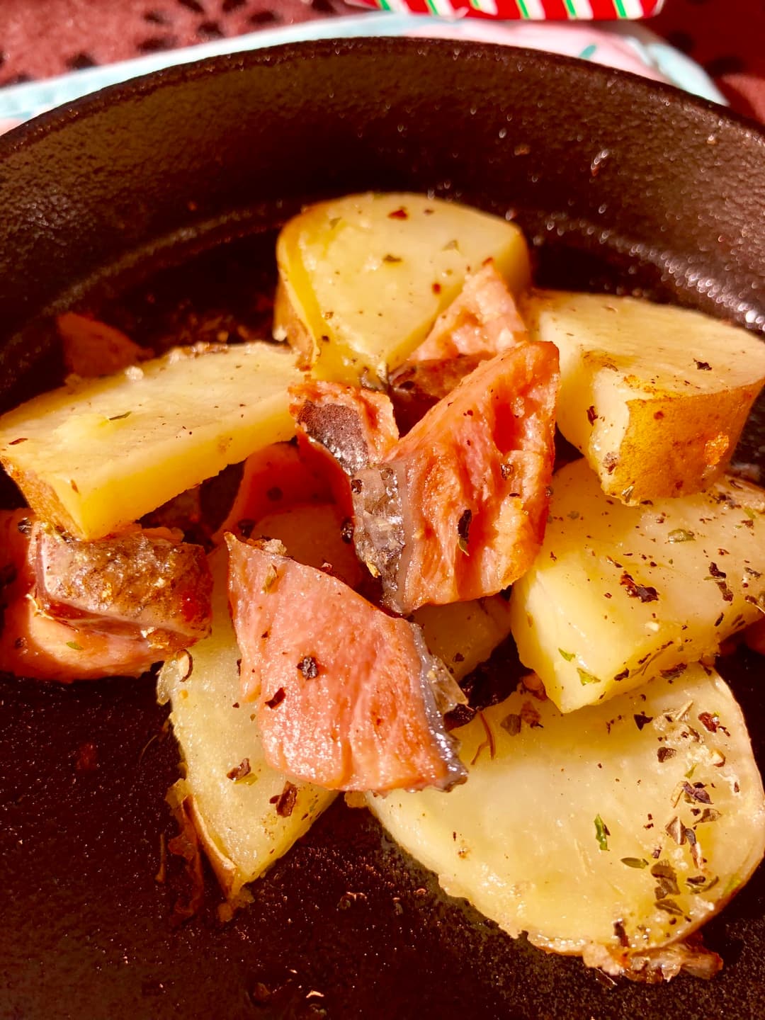 鮭とポテトのハーブソルト焼きの完成写真