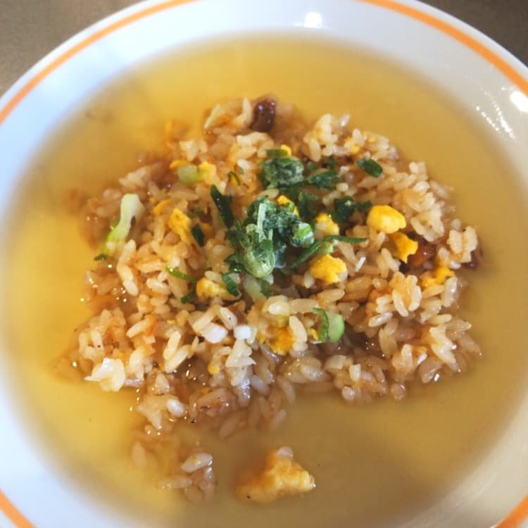 金の炒飯の中華餡かけの完成写真