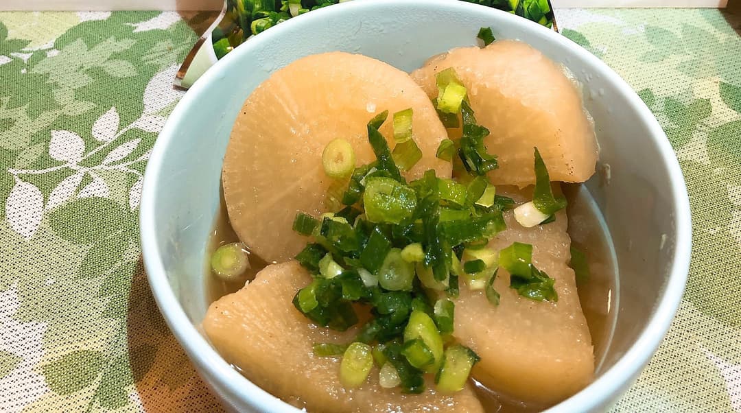 ねぎ入り大根の煮物の完成写真