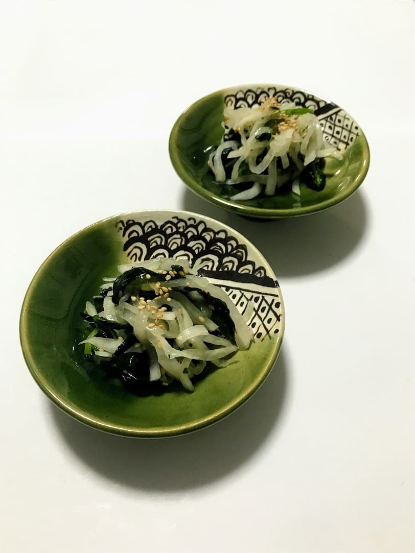 ほうれん草と大根のナムルの完成写真