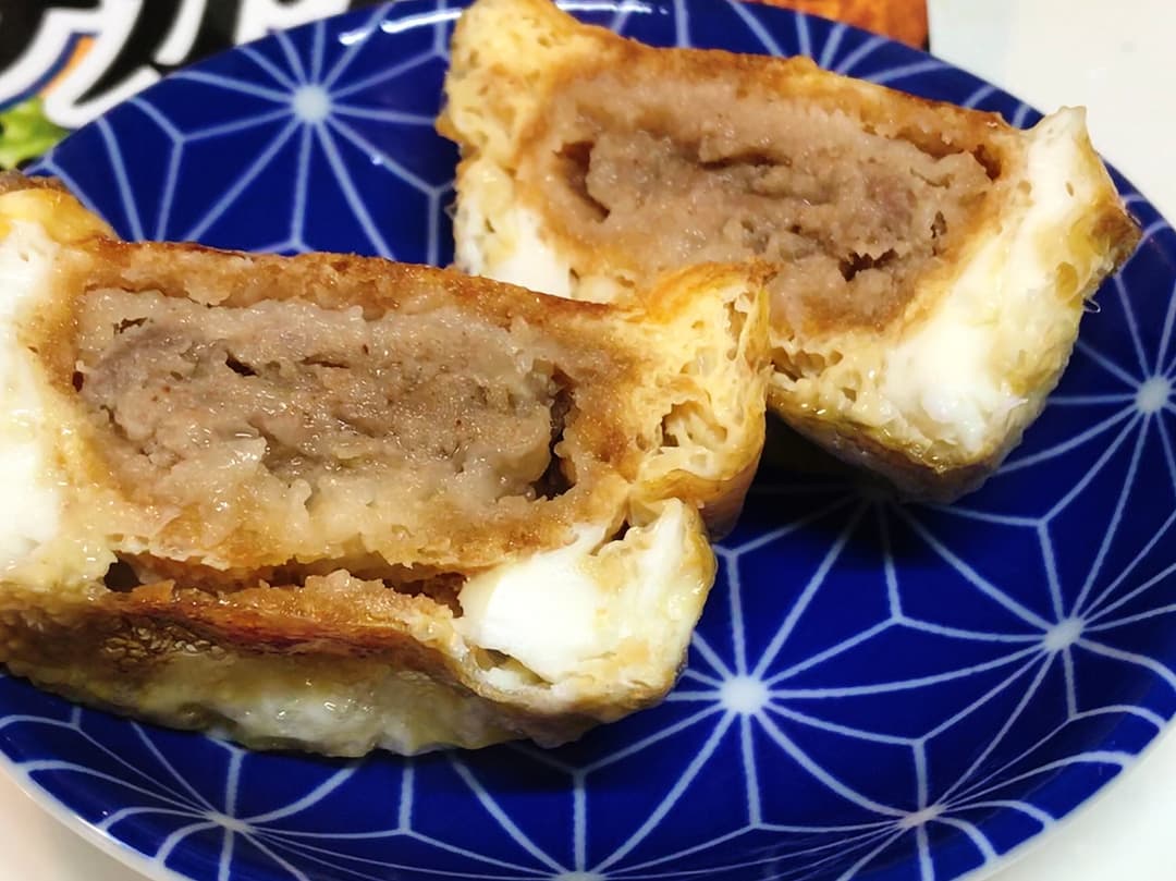 ジューシーメンチカツのトースターたまご焼の完成写真