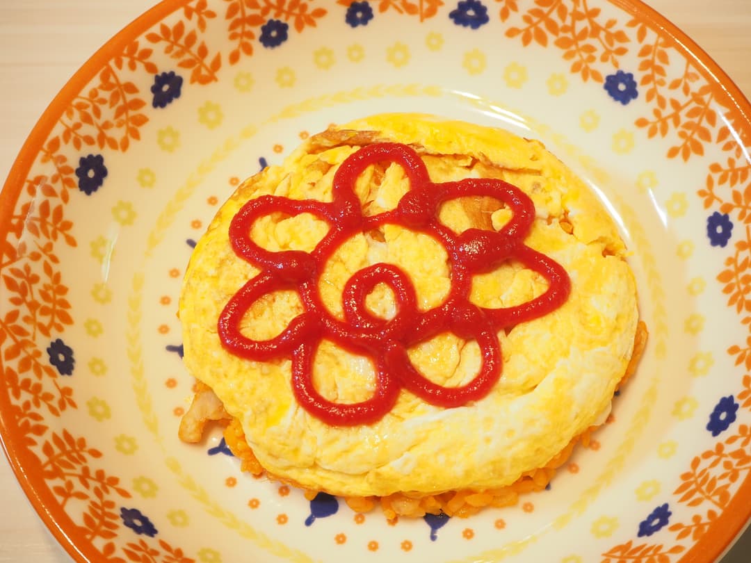 簡単チーズオムライスの完成写真