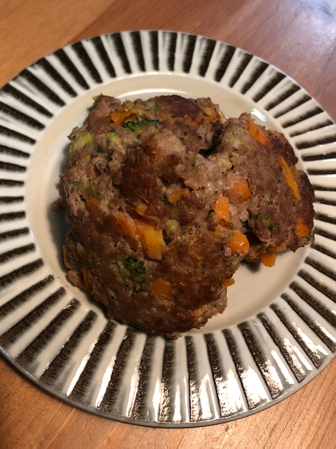 ブロッコリーのハンバーグの完成写真