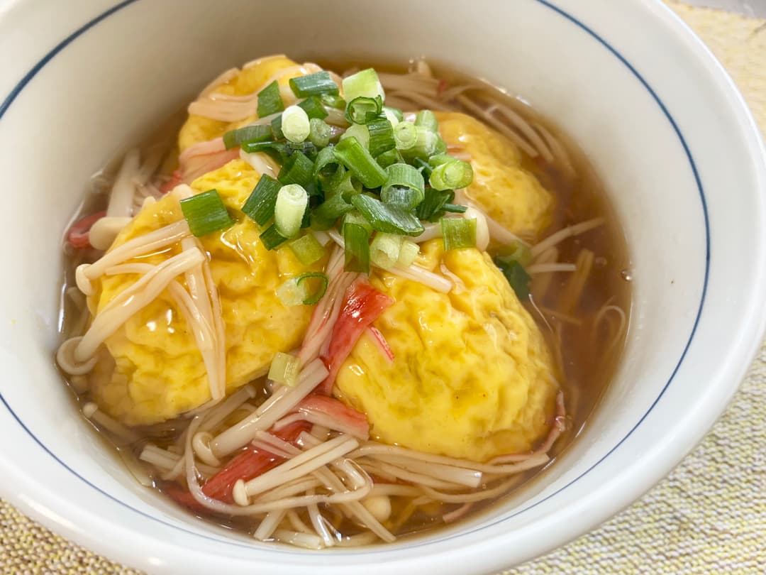 ふっくらオムレツのあんかけ丼の完成写真