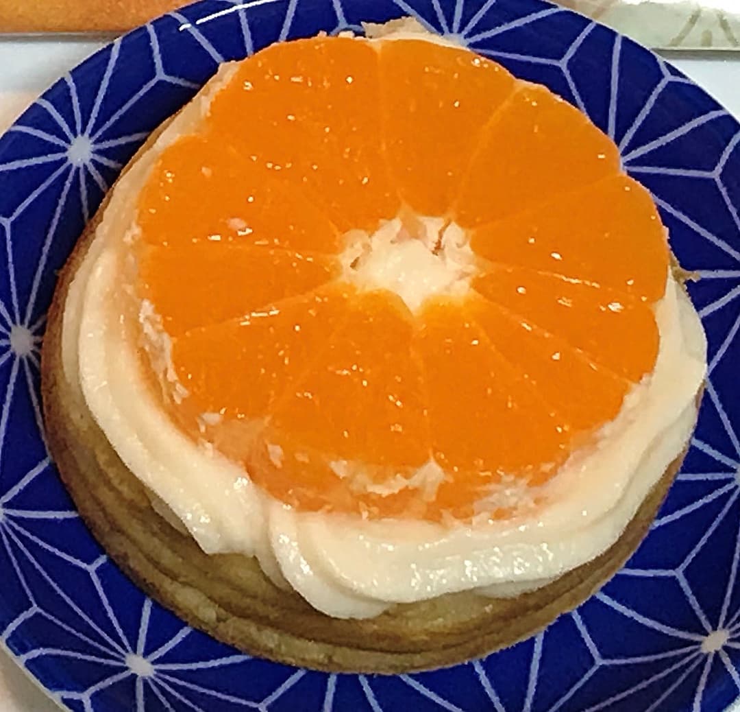 みかんのカスタード今川焼あんの完成写真