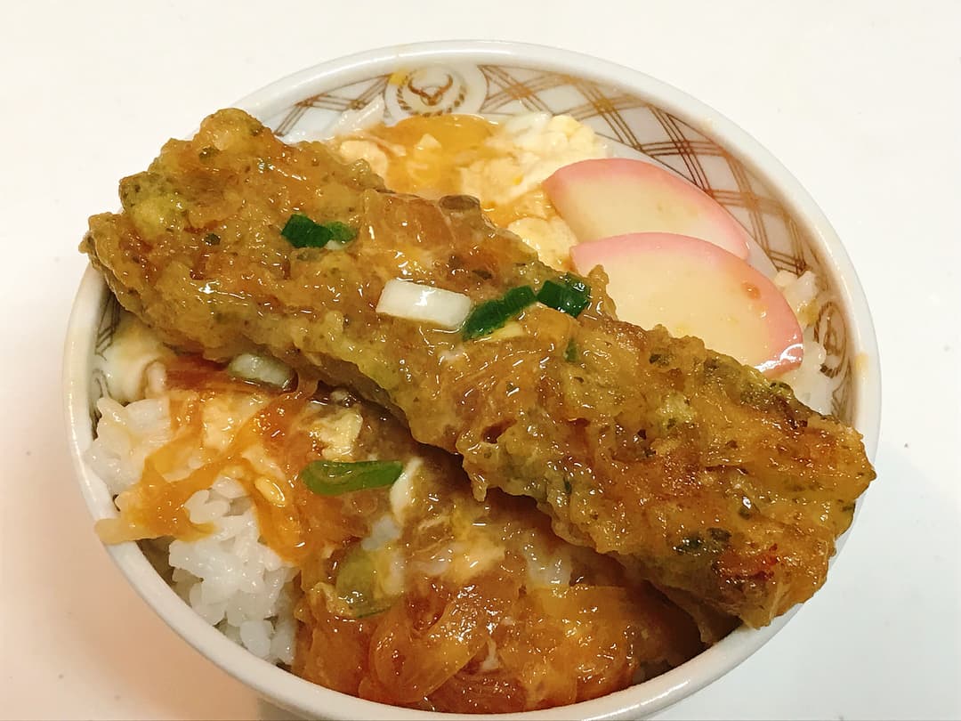 太ちくわの磯辺揚げ丼の完成写真