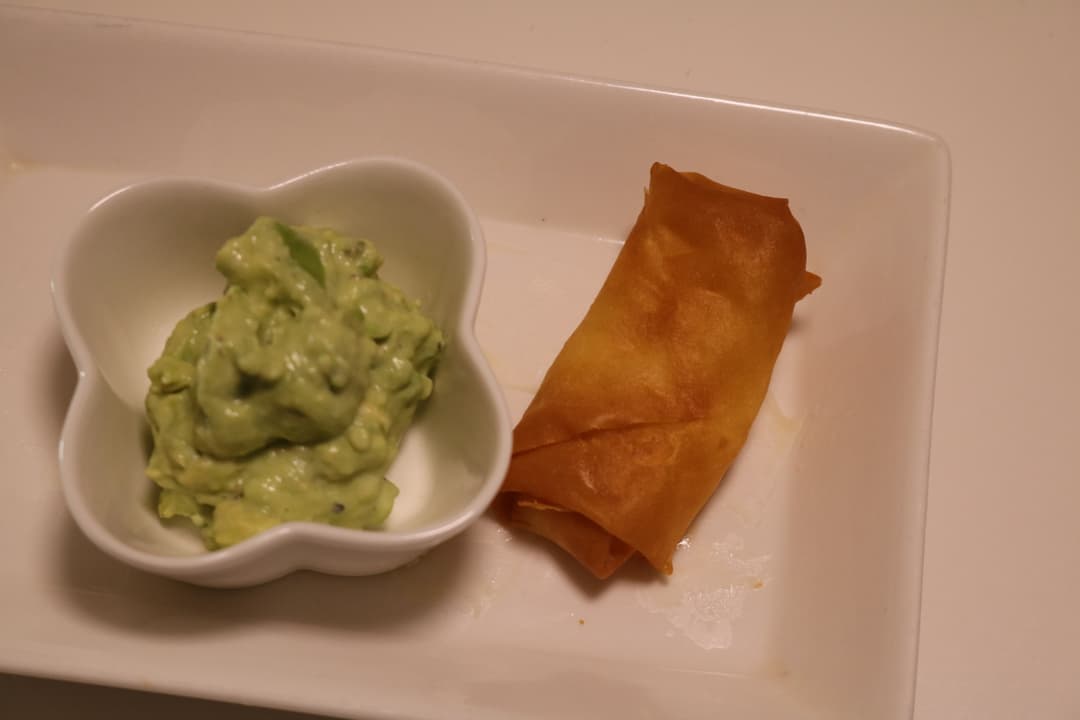 チーズ揚げ アボカドディップ添えの完成写真