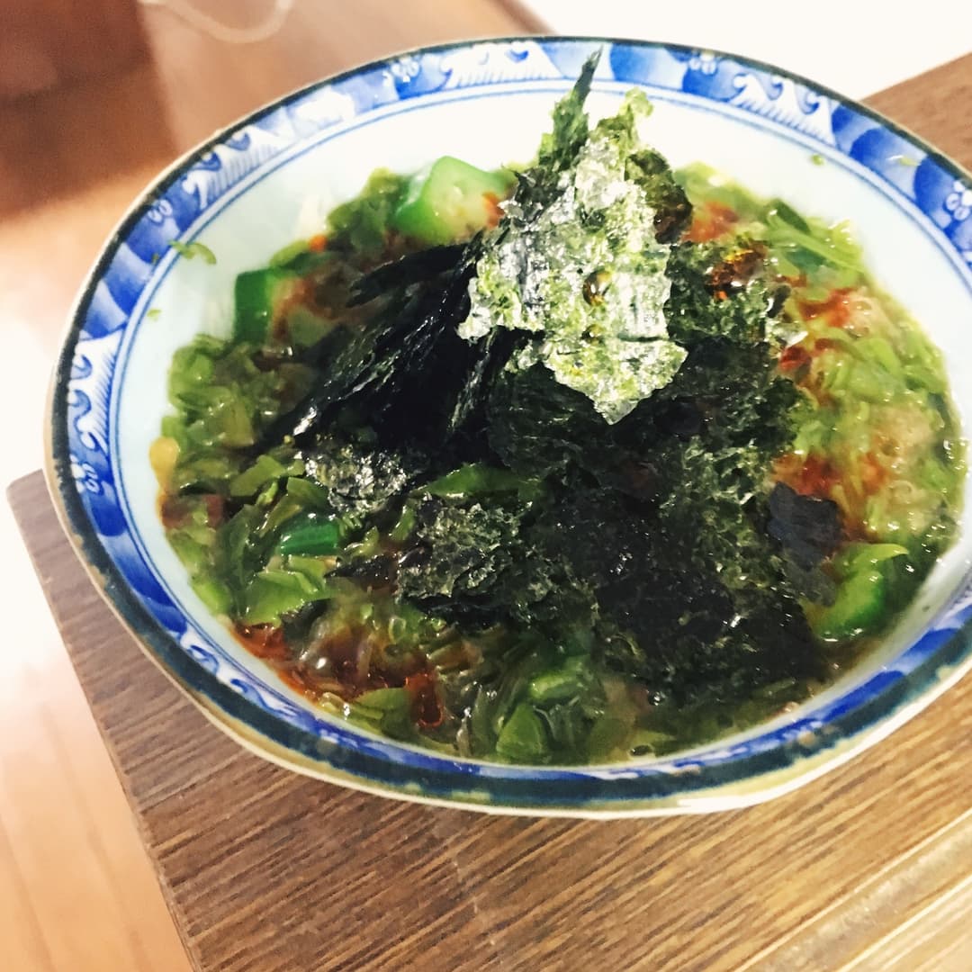 中華風ねばねば和えの完成写真