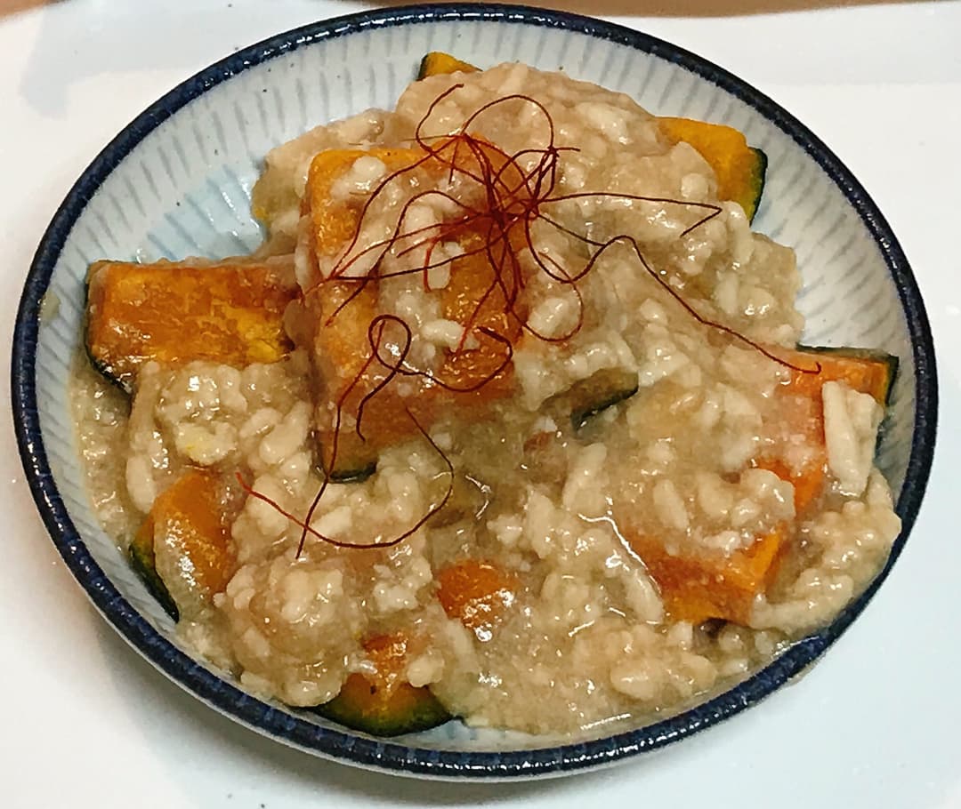 栗かぼちゃのレンジ鶏肉そぼろあんかけの完成写真