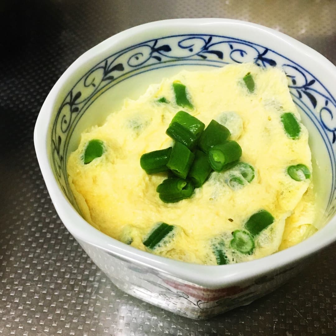 いんげん簡単茶碗蒸しの完成写真