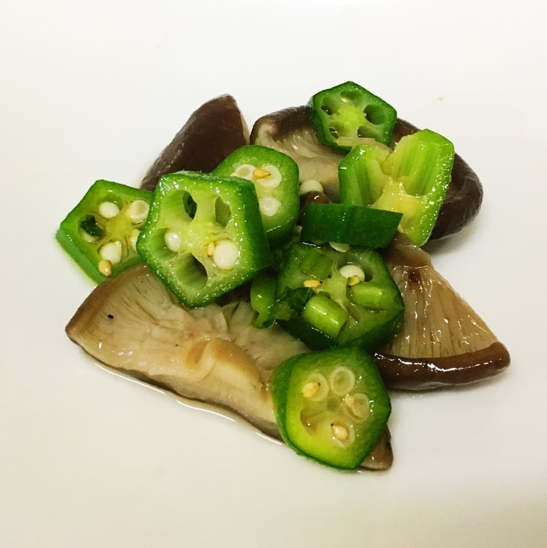 しいたけオクラ煮の完成写真