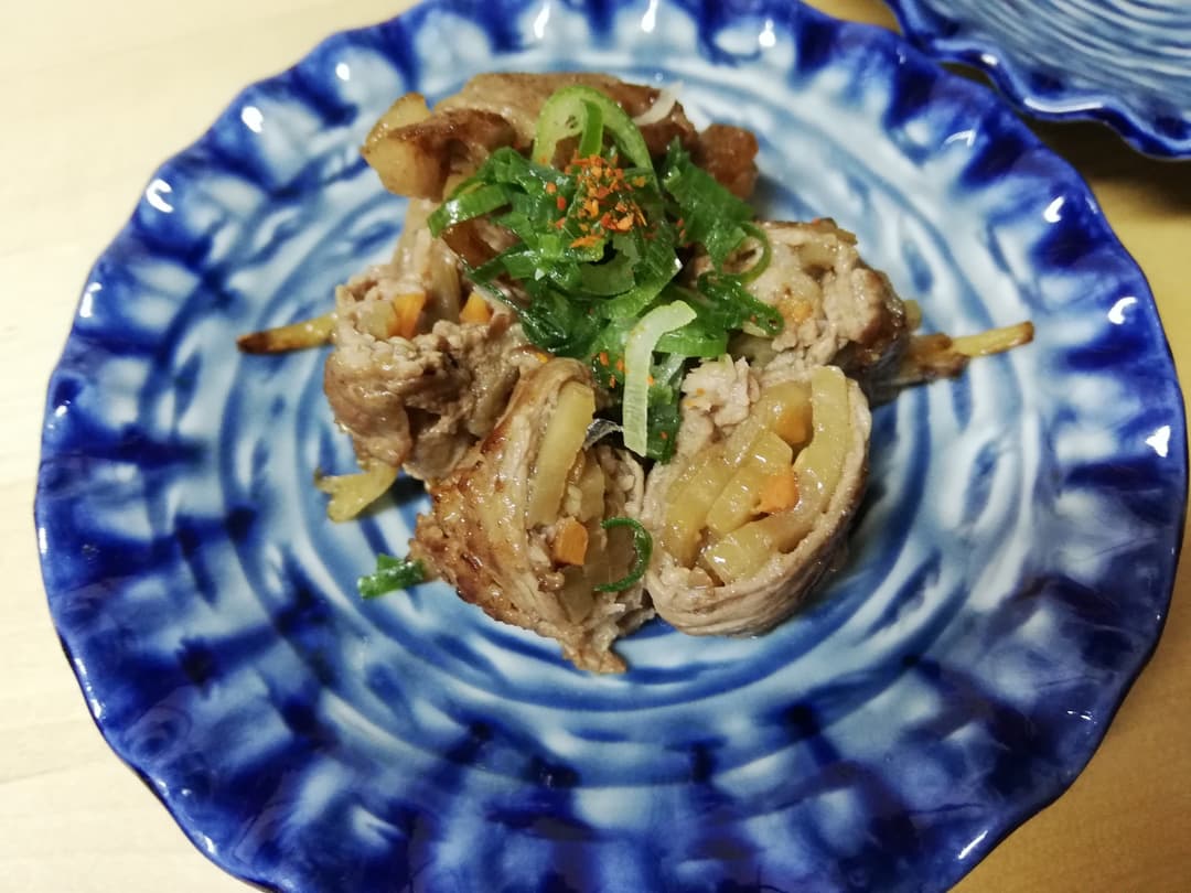 肉巻ききんぴらの完成写真