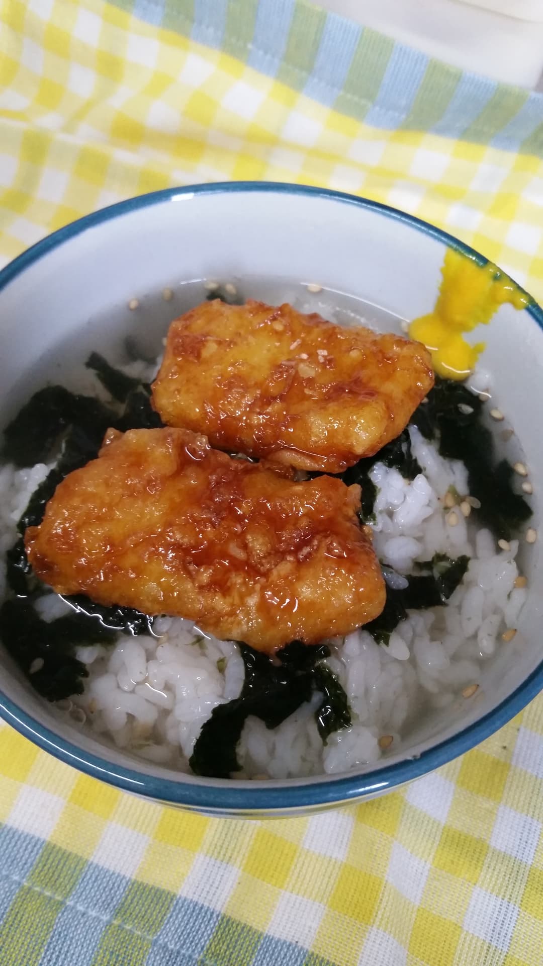 いか天茶漬けの完成写真