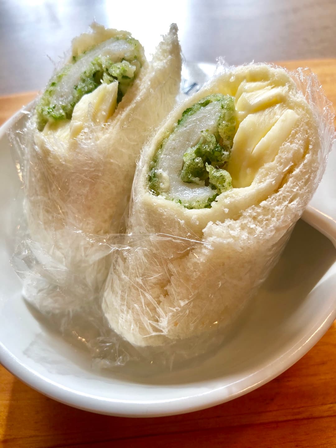 ちくわロールサンドの完成写真