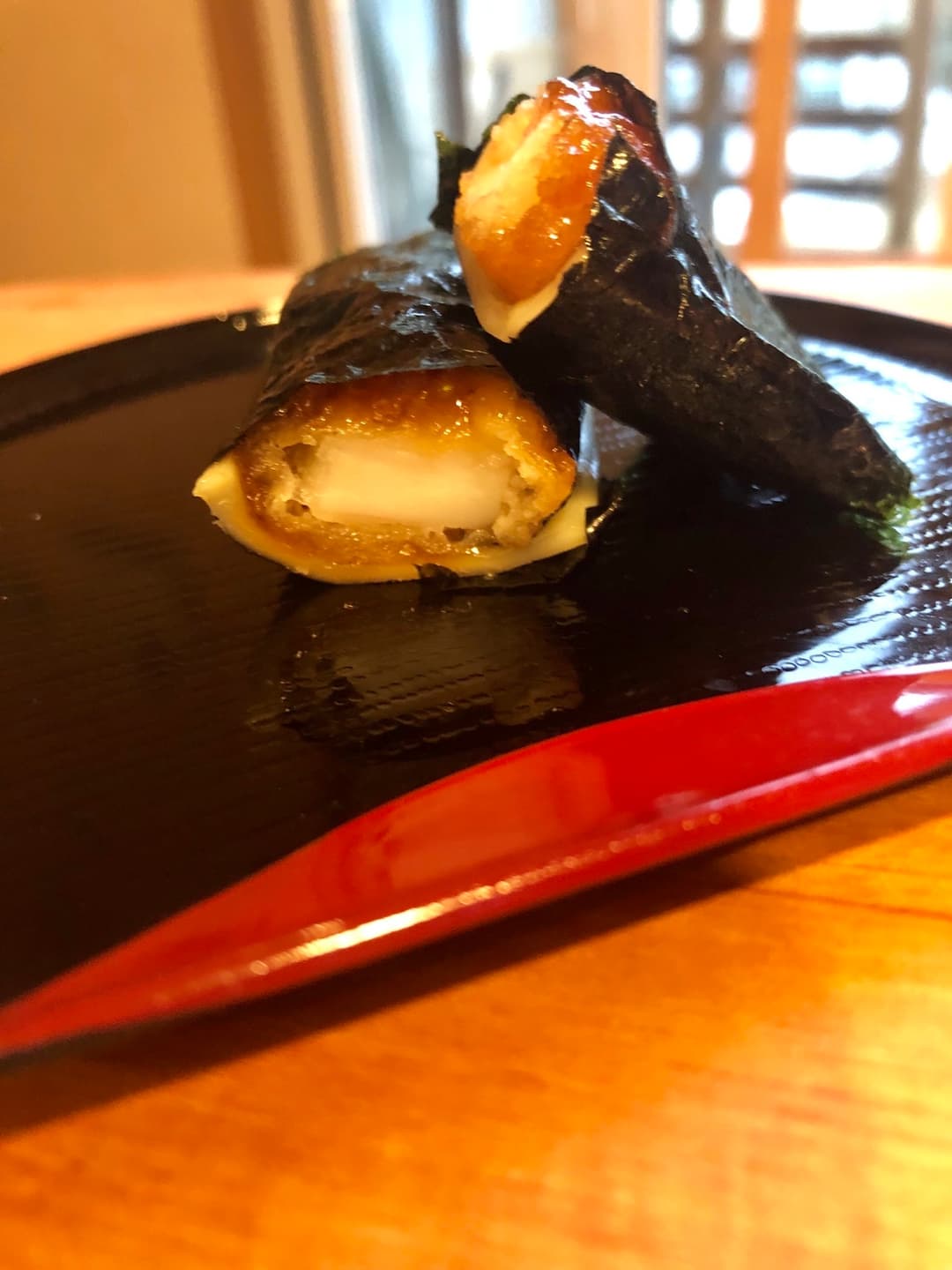 いか天の海苔チーズ巻きの完成写真