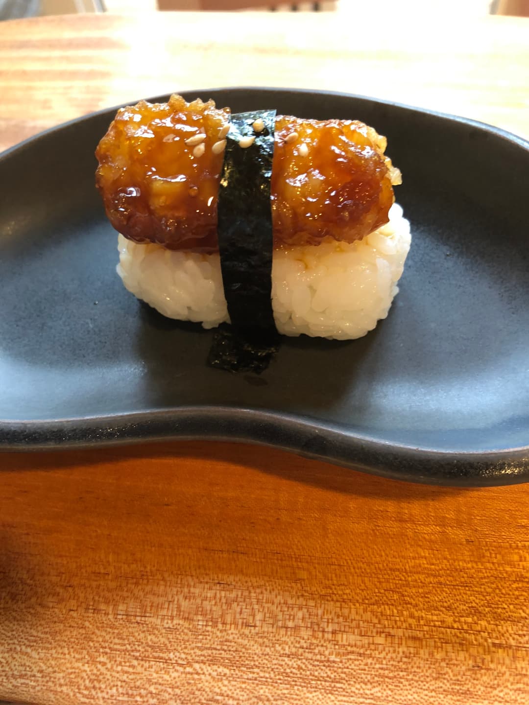 イカの天ぷら寿司の完成写真