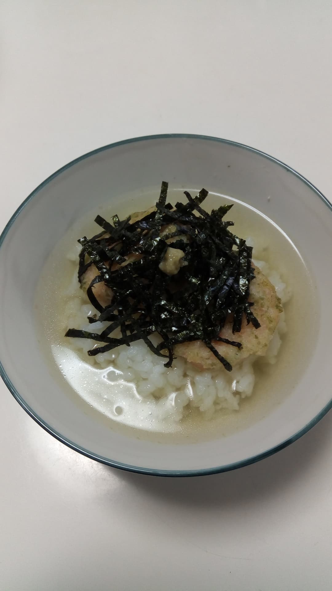 磯辺揚げ茶漬けの完成写真