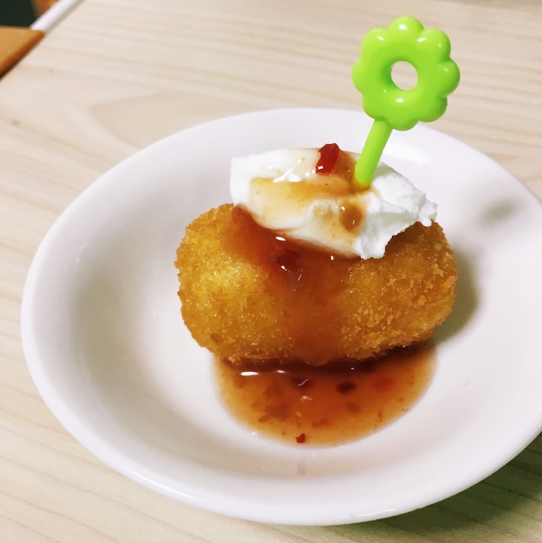 クリチーチリコーンコロッケの完成写真