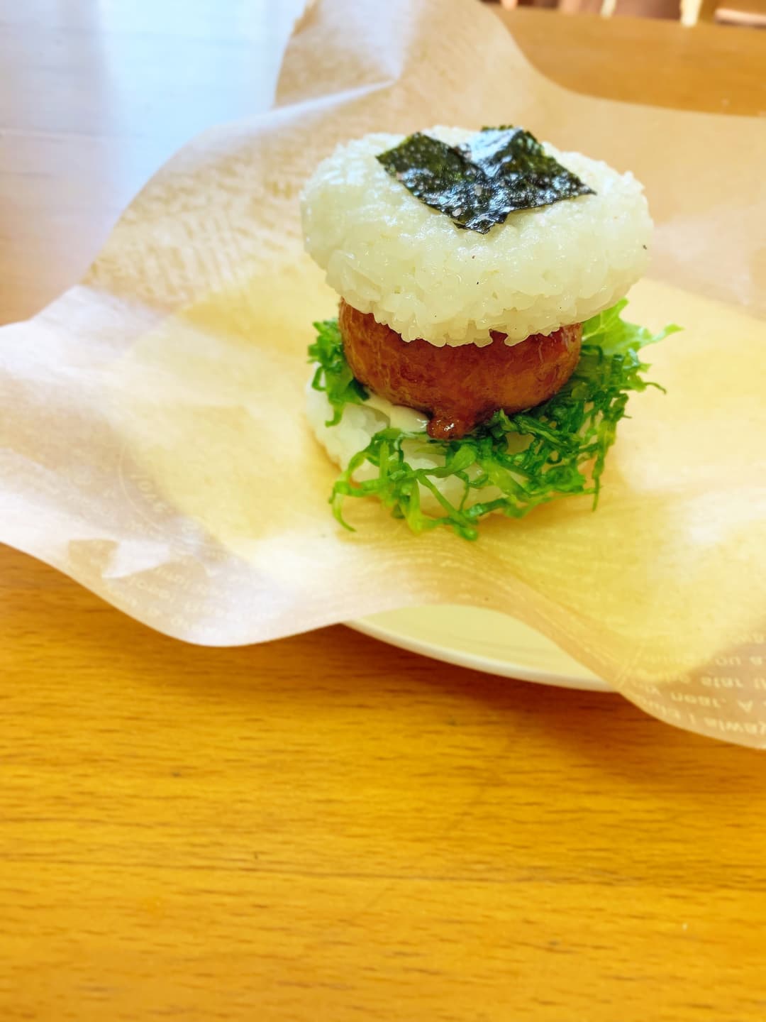 つくねのライスバーガーの完成写真